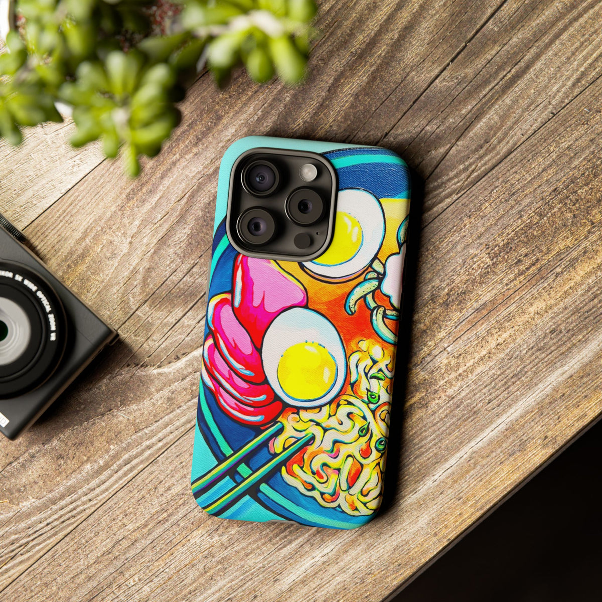 Coque de téléphone résistante Neon Ramen