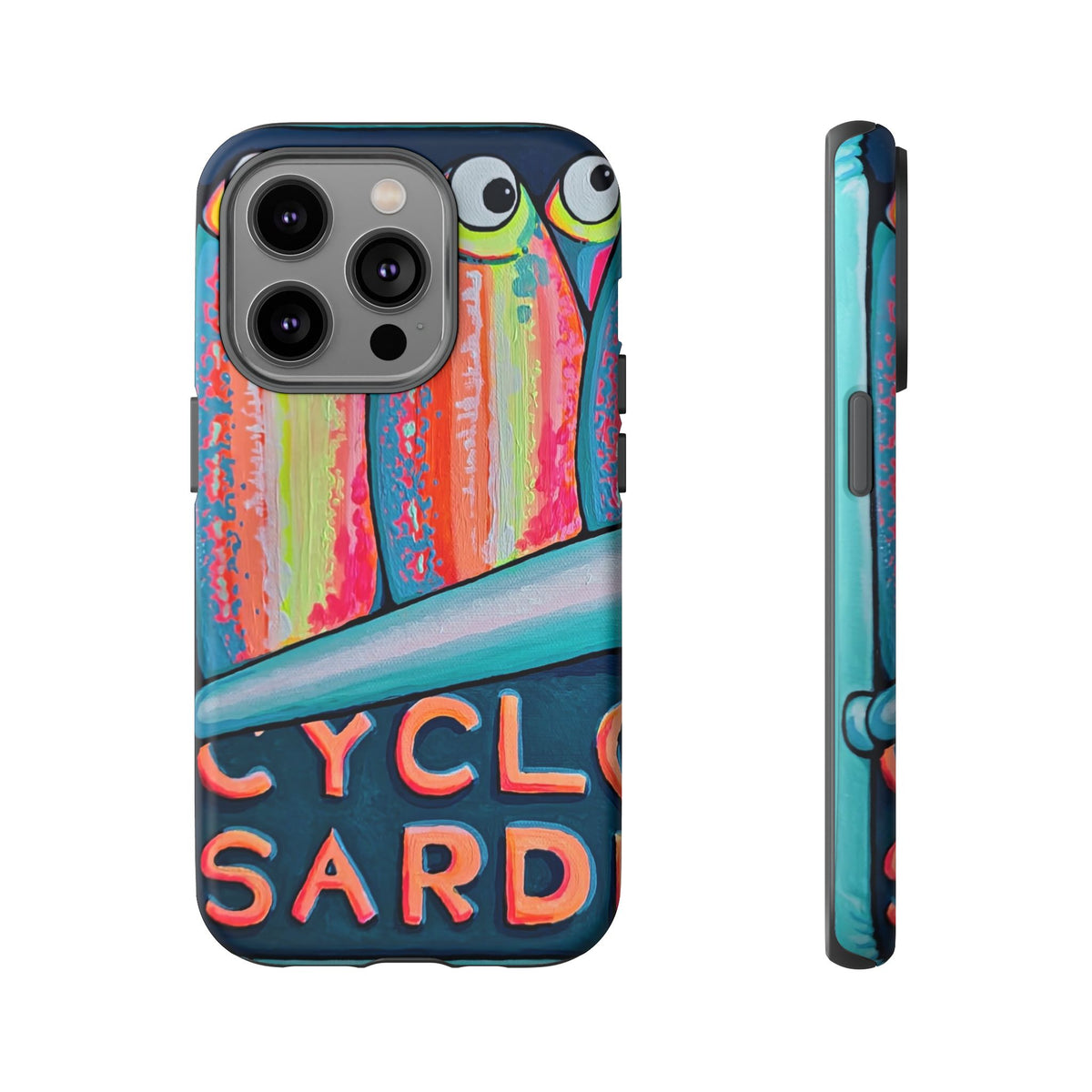 Neon Sardines Tough Phone Case