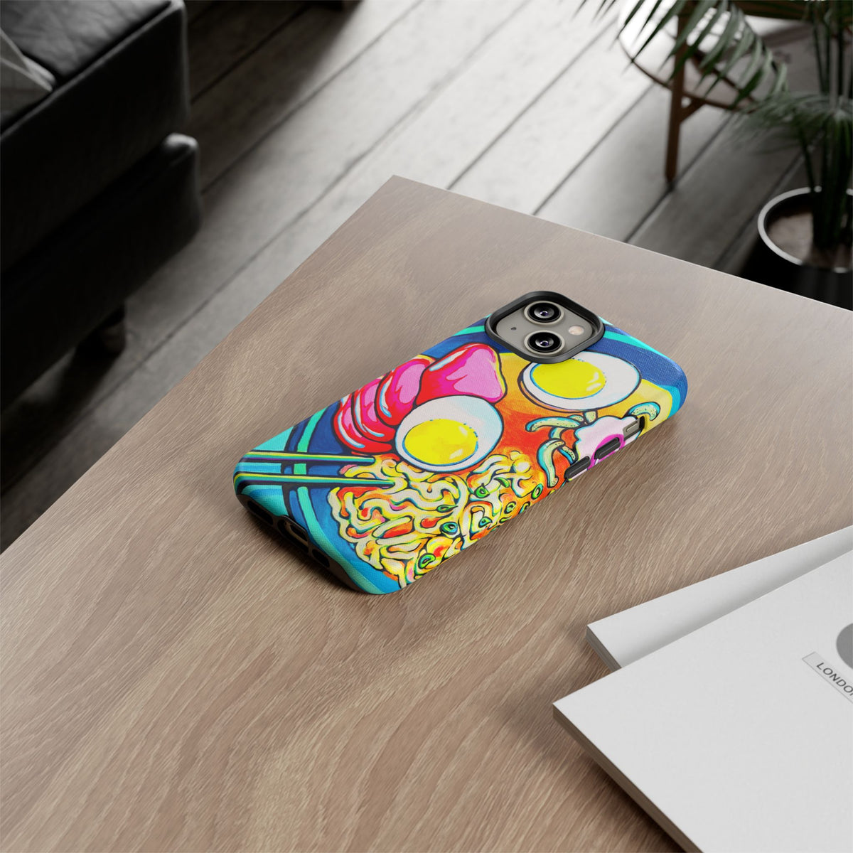 Coque de téléphone résistante Neon Ramen