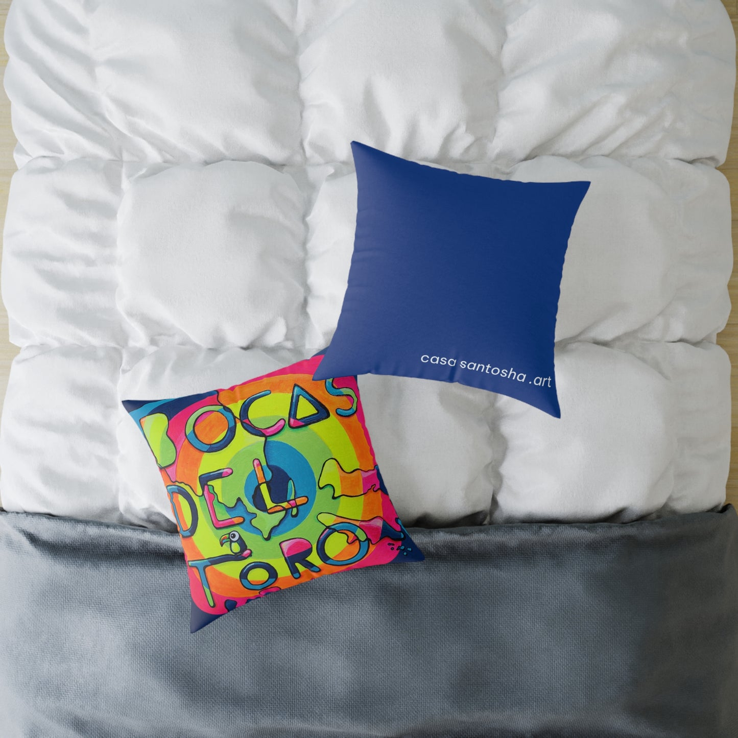 Bocas Del Toro Islands Art Canvas Decorative Pillow