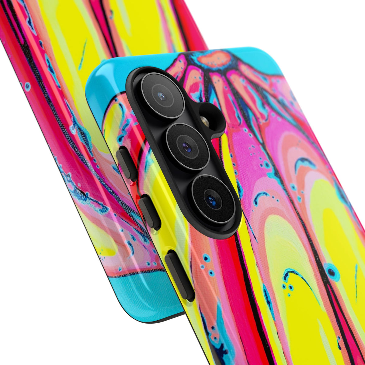 Neon Fat Bananas Tough Phone Case
