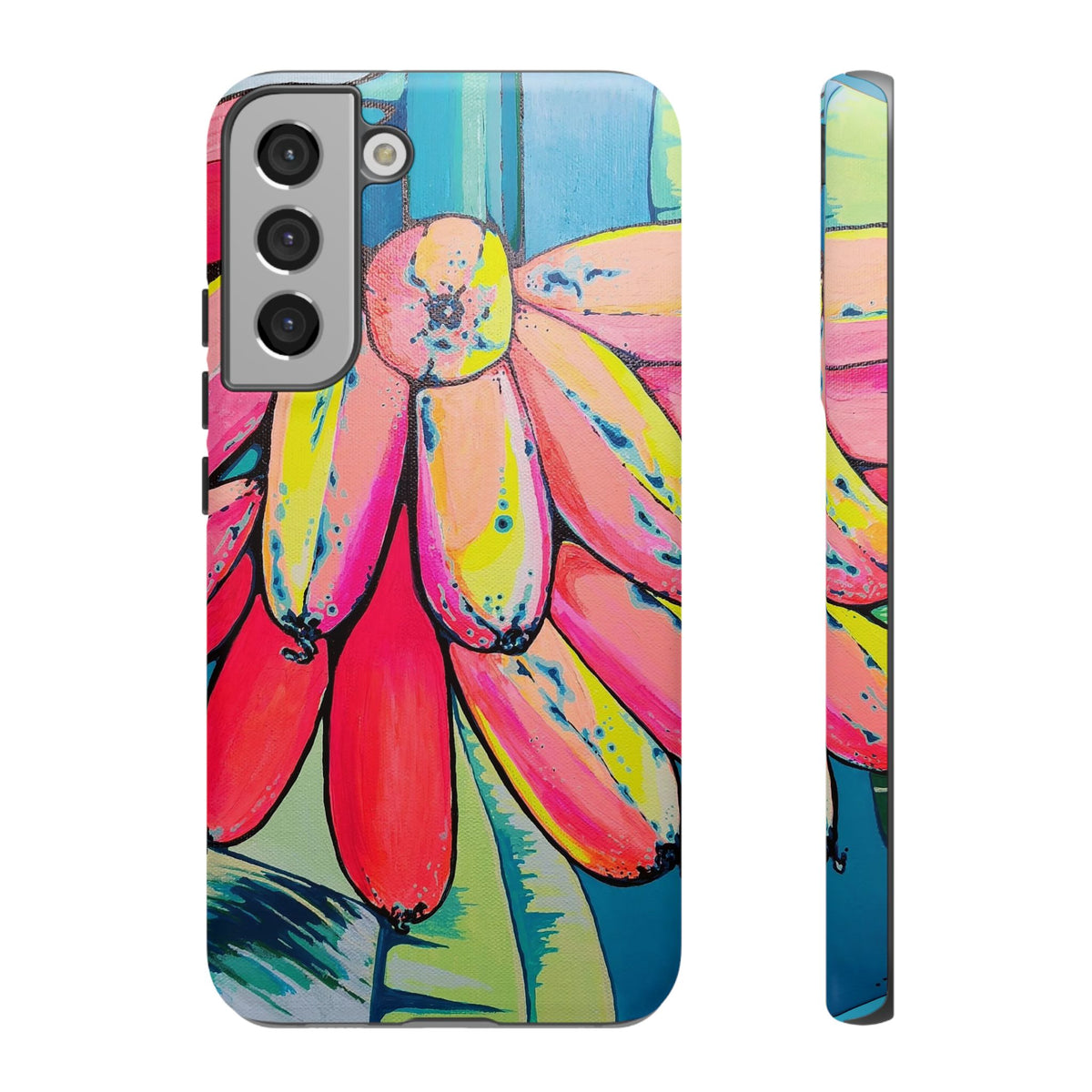 Neon Primitivo Bananas Tough Phone Case