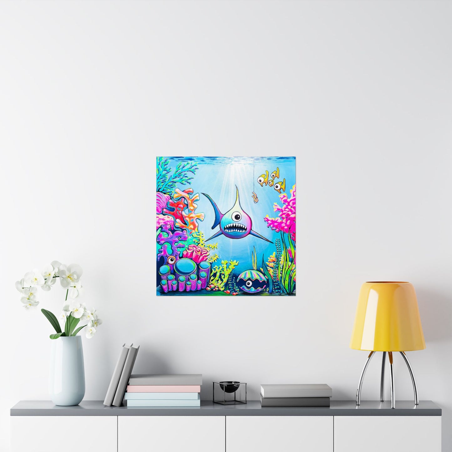 Cyclops Shark Giclée Art Poster