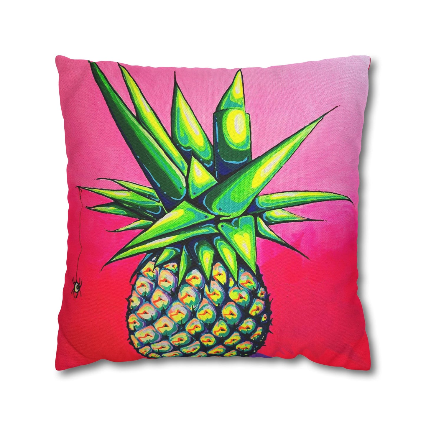 Neon Pineapple Pillowcase, Cover Only