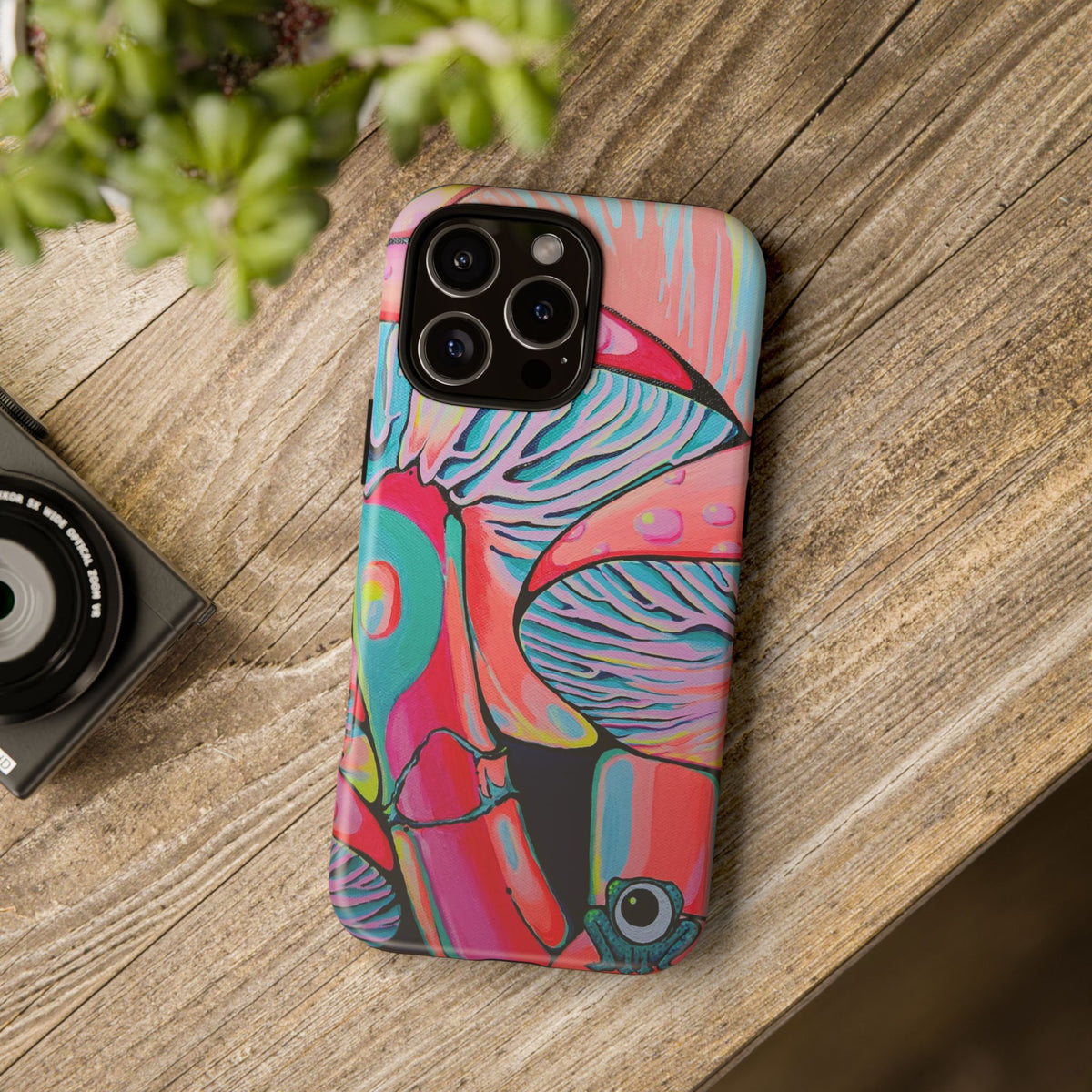 Coque de téléphone résistante Trippy Mushrooms
