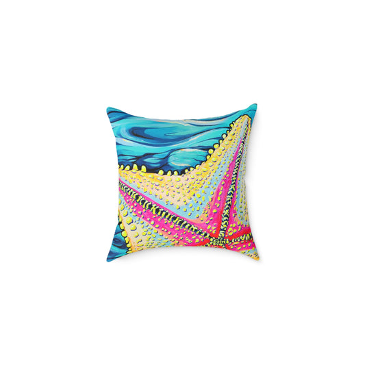 Starfish Beach Bocas Art Canvas Decorative Pillow