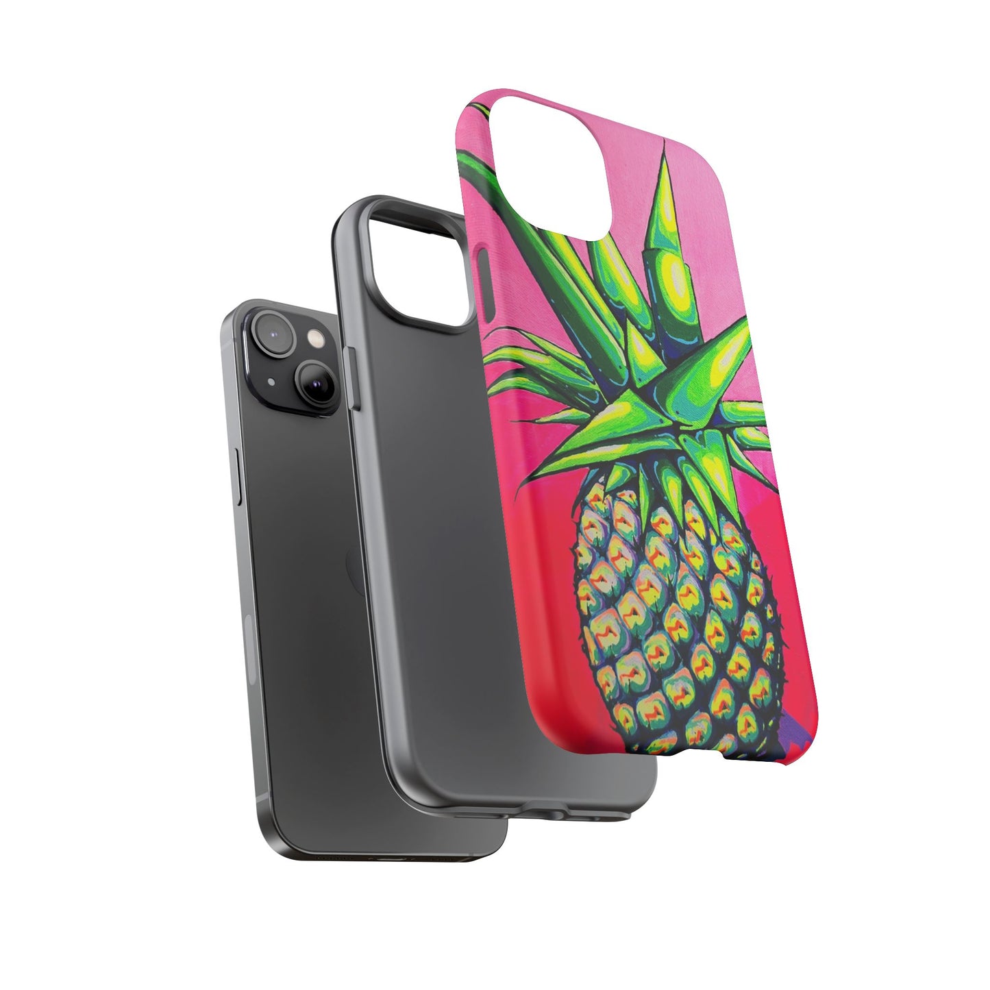 Neon Pineapple Tough Phone Case