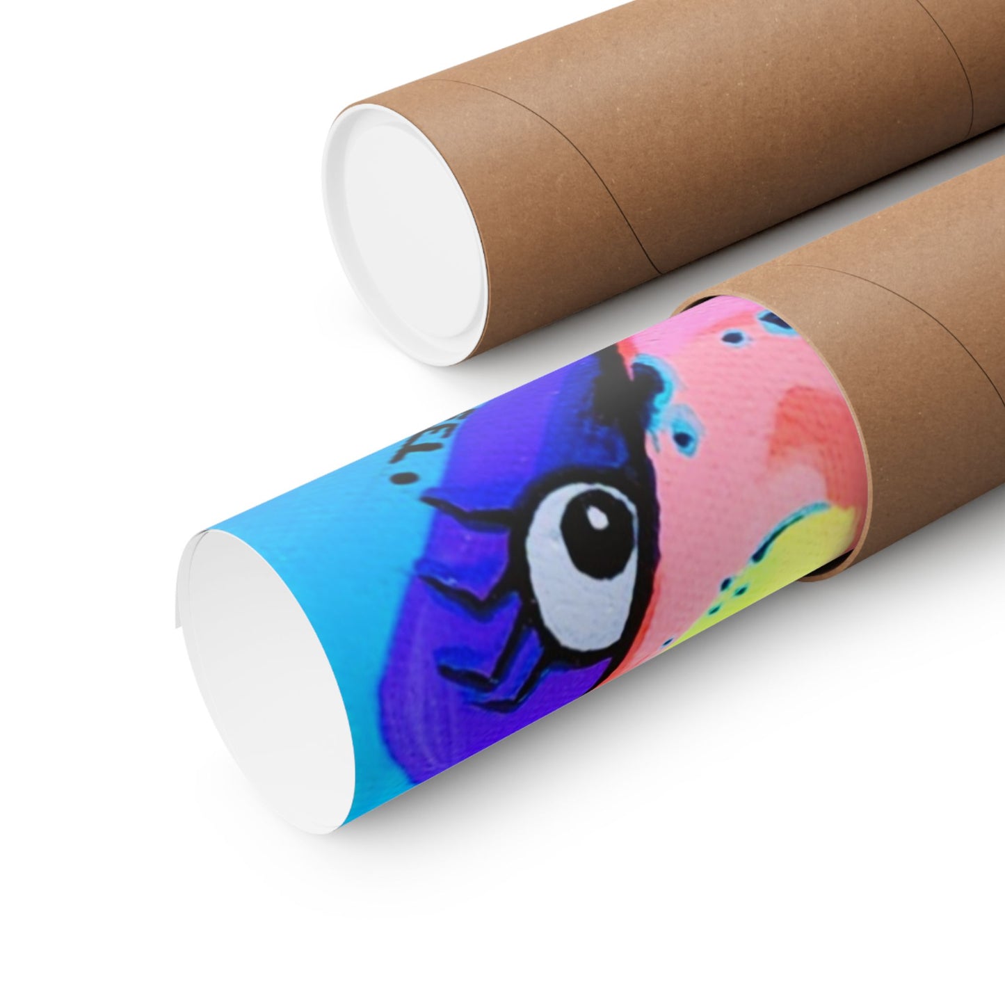 Neon Fat Bananas Giclée Art Poster