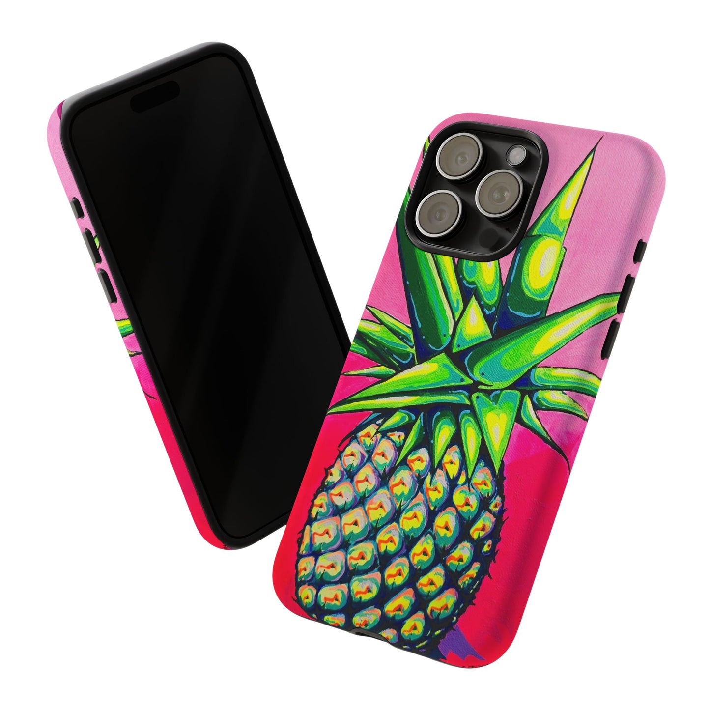 Neon Pineapple Tough Phone Case