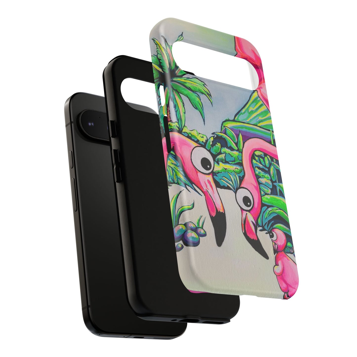 Cyclops Flamingo Family Tough Phone Case