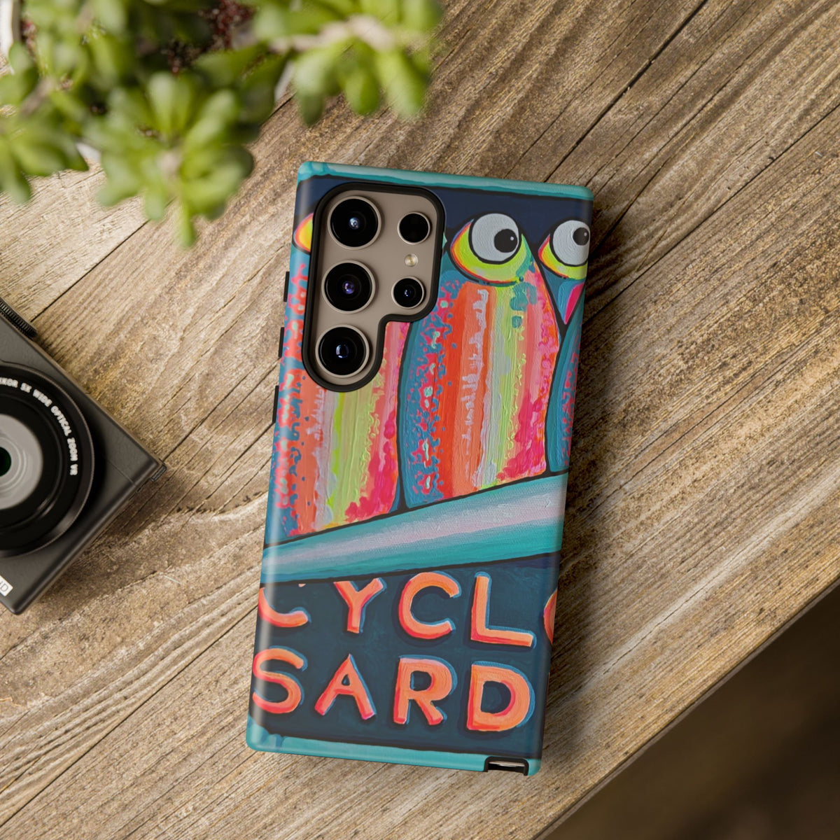 Neon Sardines Tough Phone Case