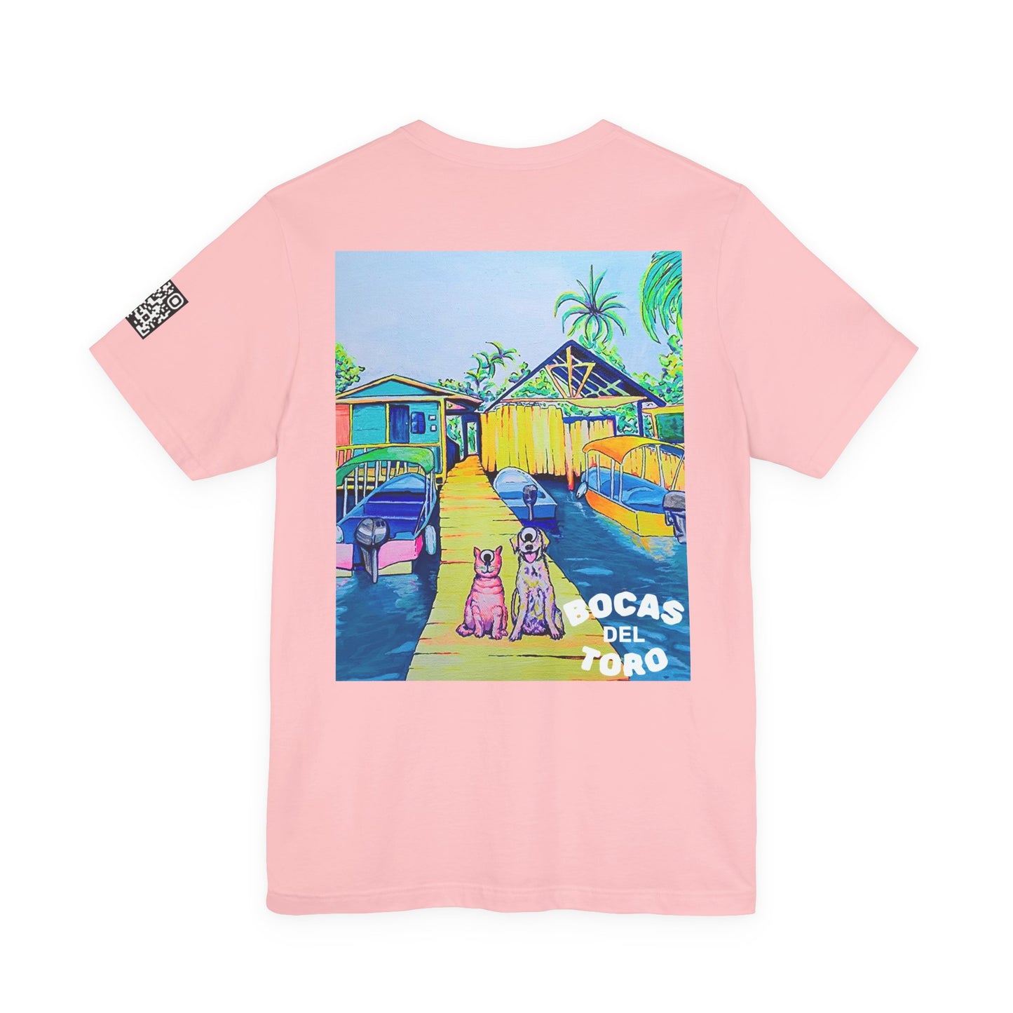 Unisex Cyclops Cat And Dog in Bocas Tee