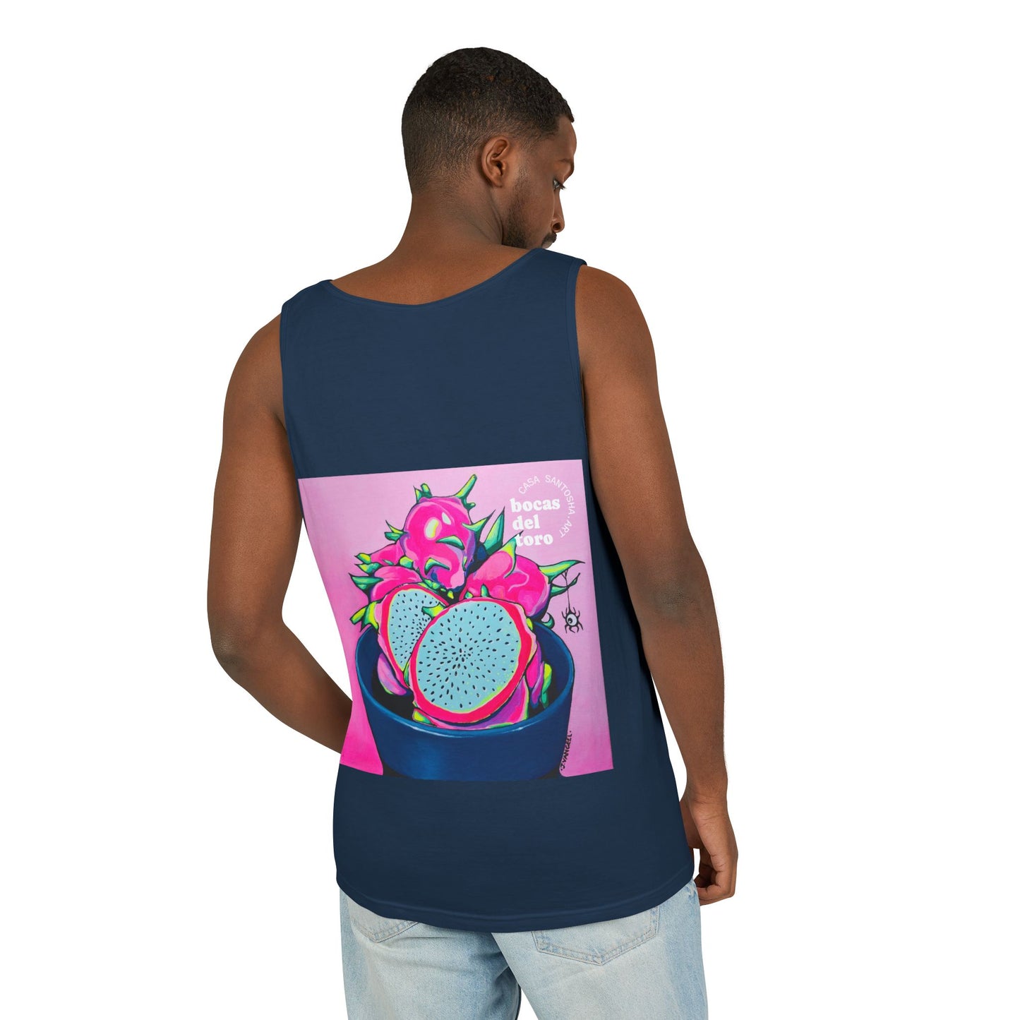 Unisex Neon Pink Dragon Fruit Tank Top - Perfect for Summer Vibes