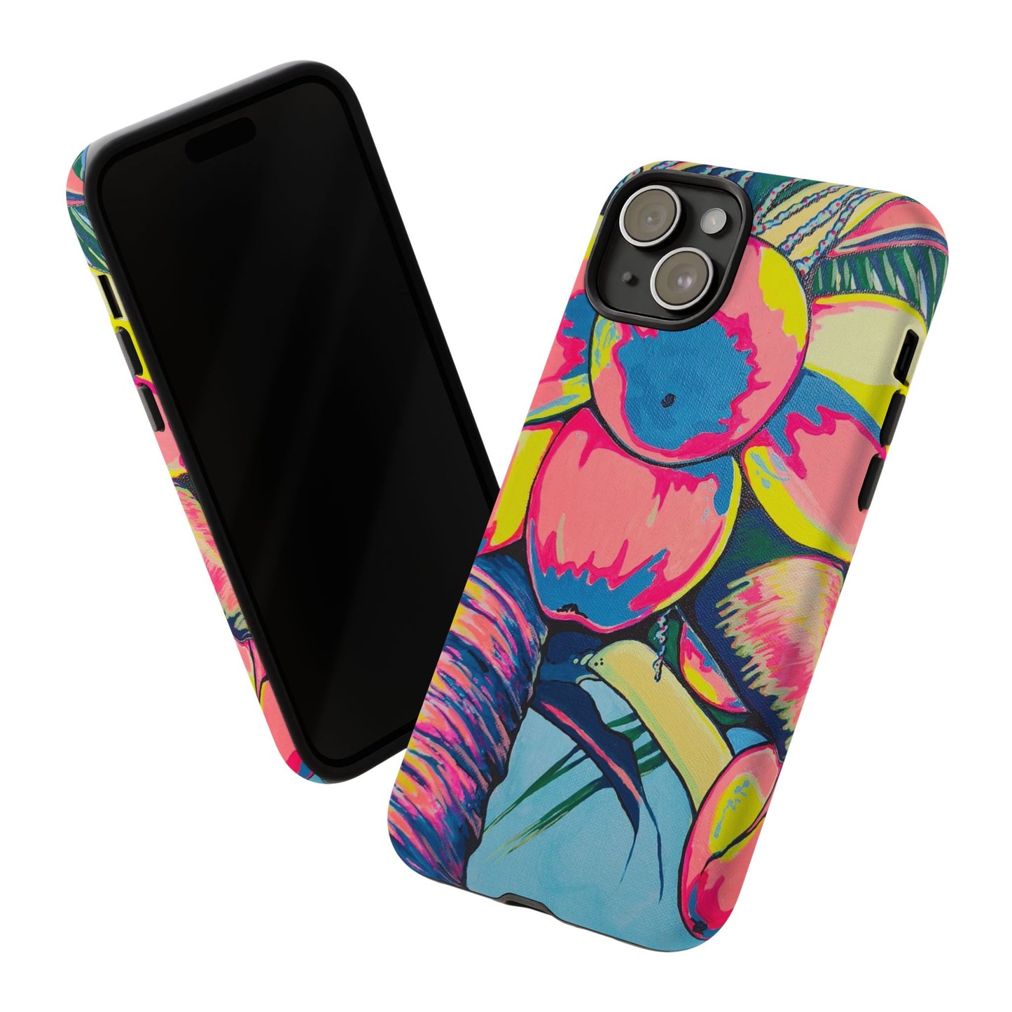 Neon Coconuts Tough Phone Case