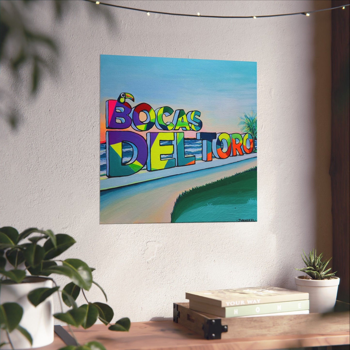 Bocas Del Toro Sign Giclée Art Poster
