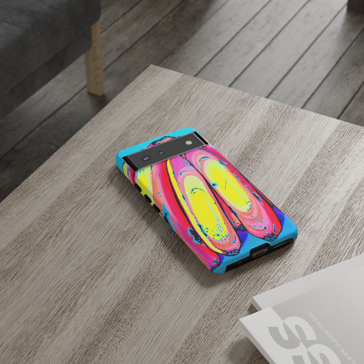 Neon Fat Bananas Tough Phone Case