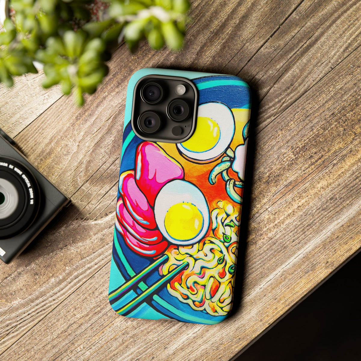 Coque de téléphone résistante Neon Ramen