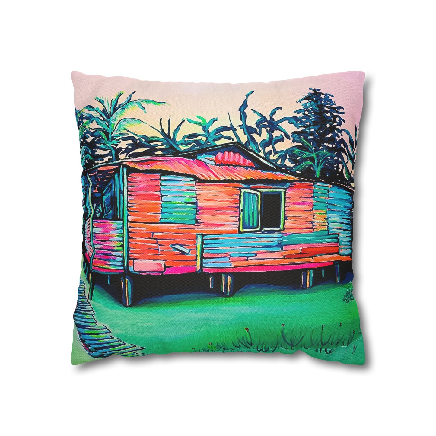 Luis Russell House Bocas Pillowcase for Throw Pillow, Cover Only
