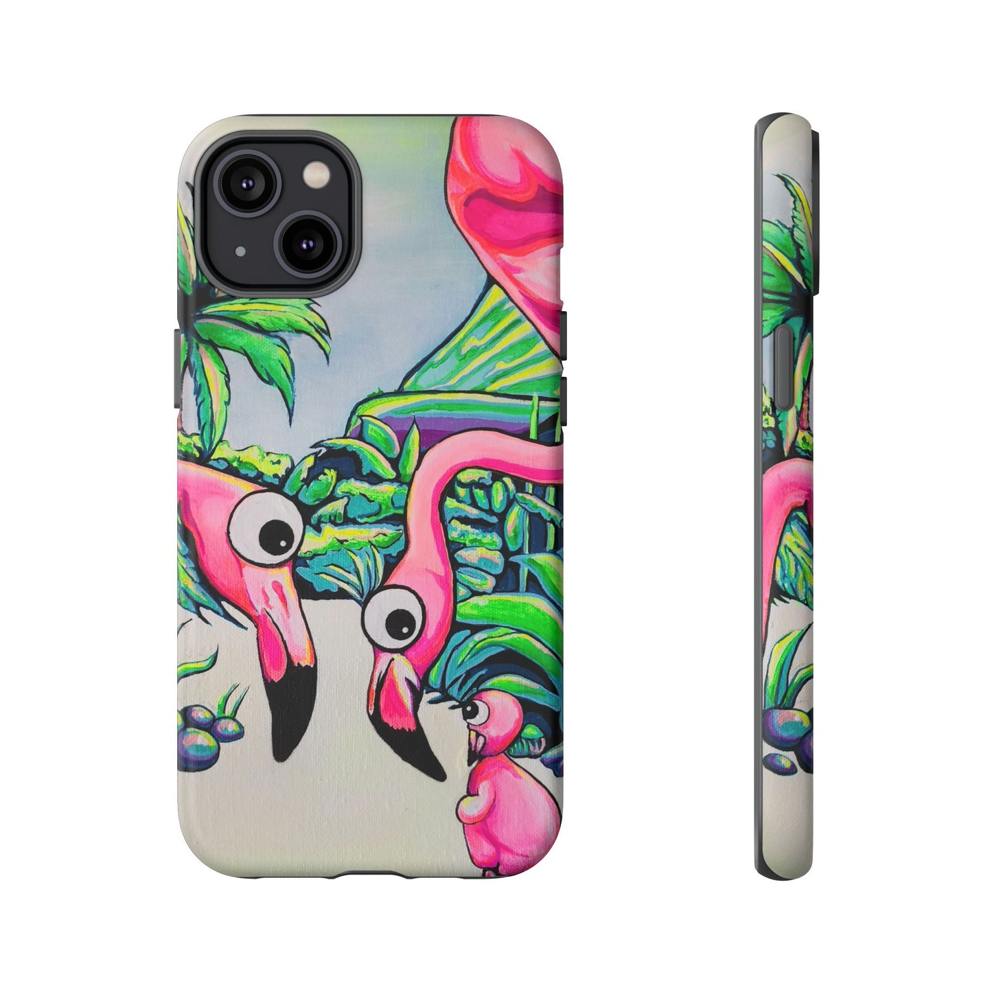 Cyclops Flamingo Family Tough Phone Case