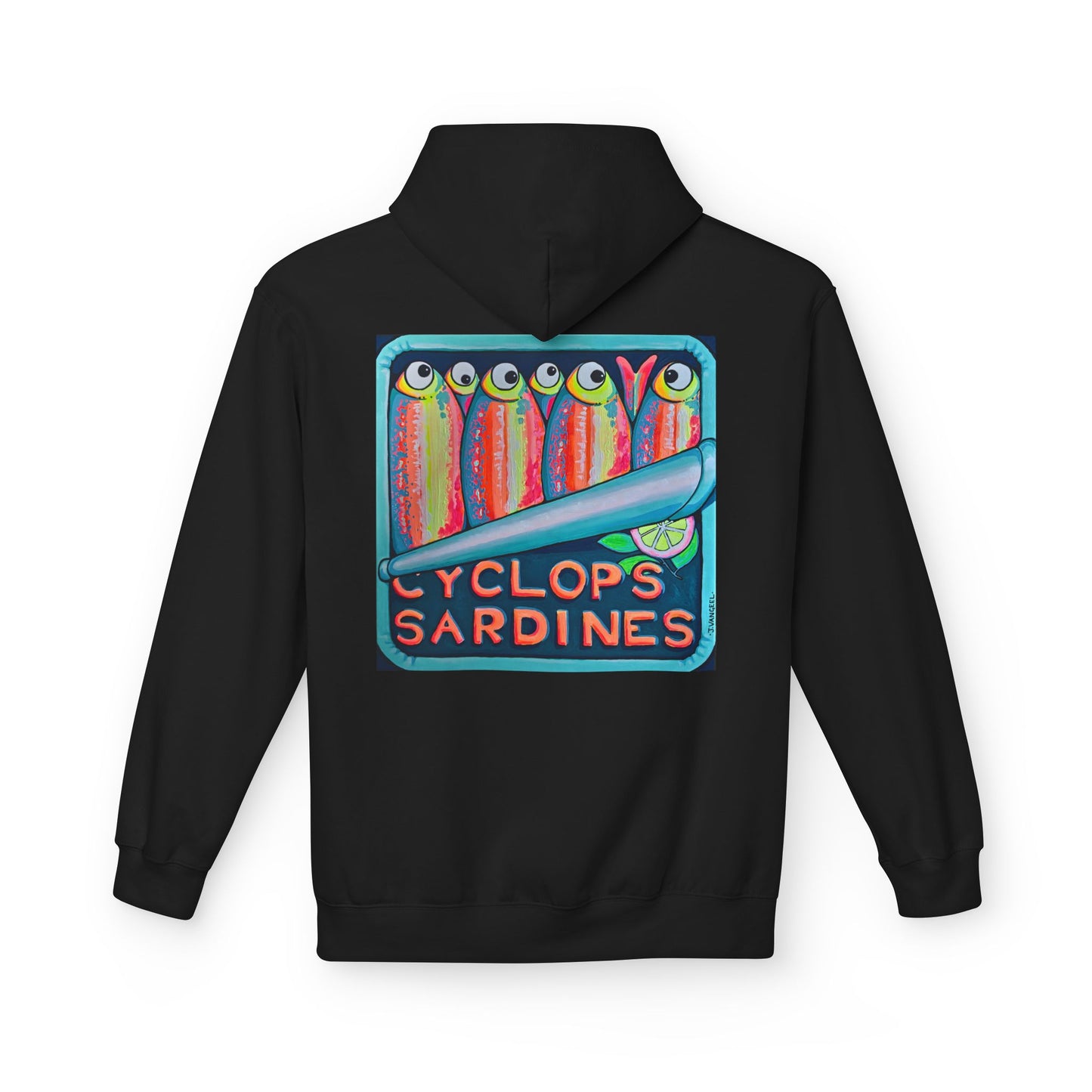 Unisex Neon Sardines Soft Hoodie