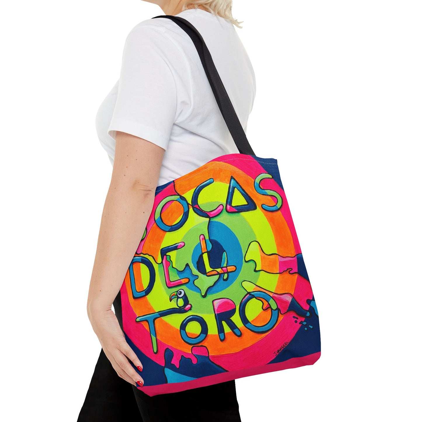 Premium Bocas Del Toro Islands Tote Bag, Original Artist Design, Reusable Shopping Tote,  Eco-Friendly