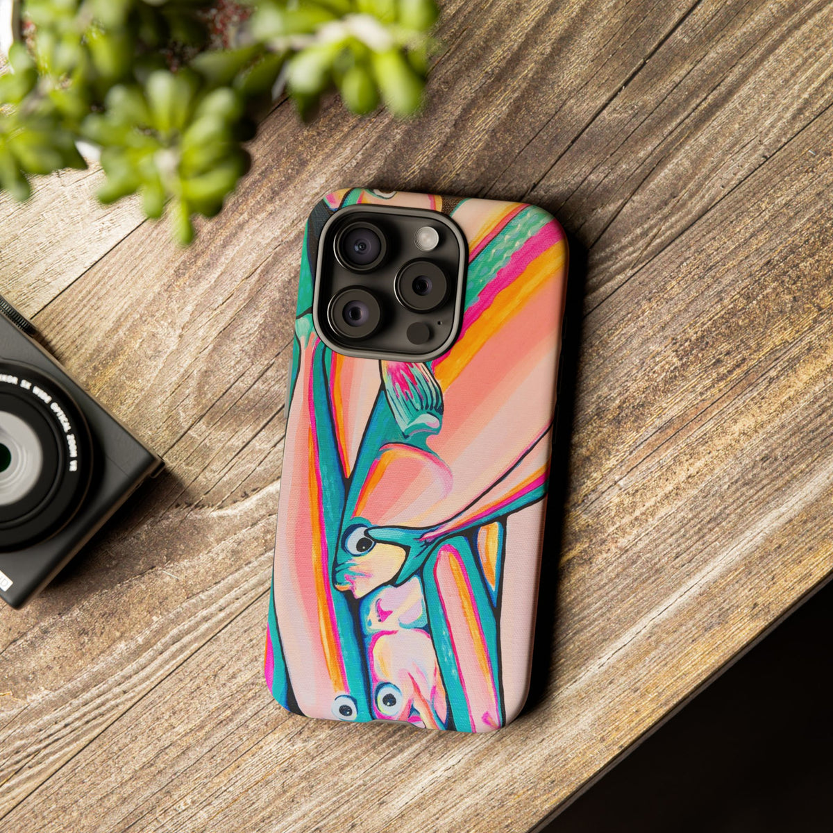 Neon Fish Tough Phone Case