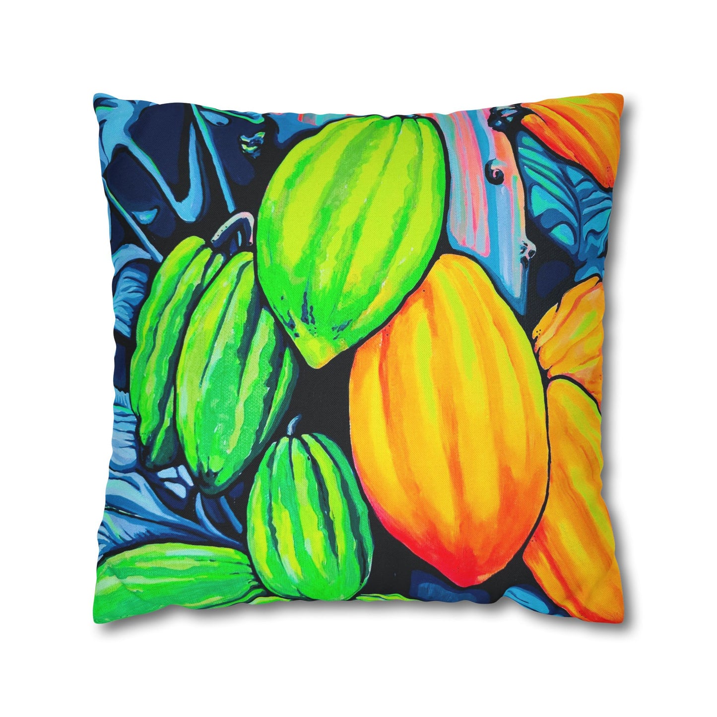 Neon Cacao Pillowcase for Throw Pillow, Cover Only