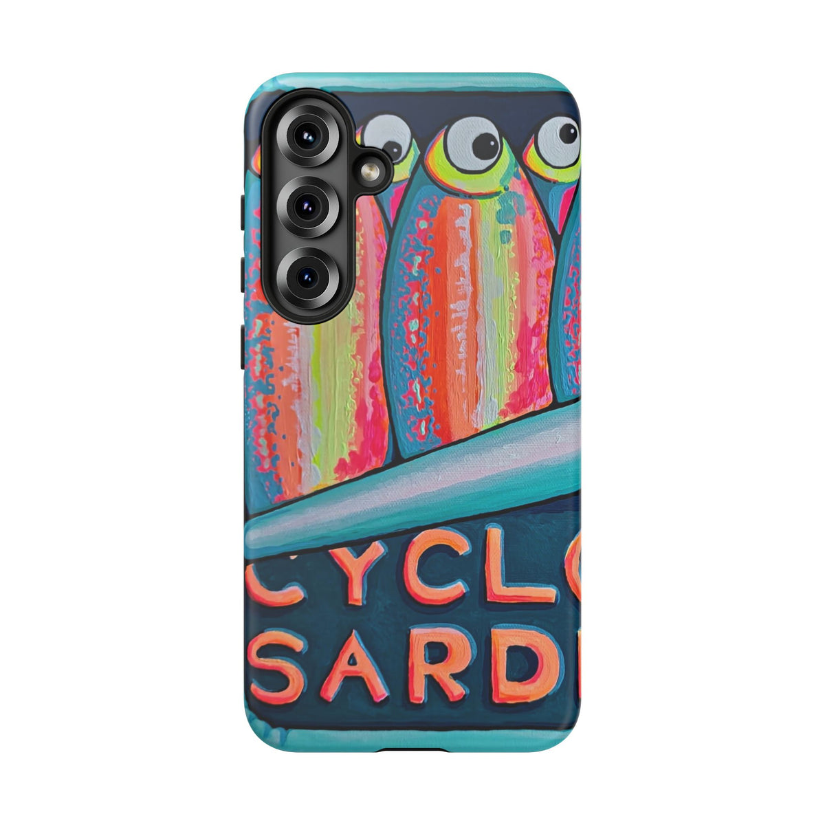 Neon Sardines Tough Phone Case