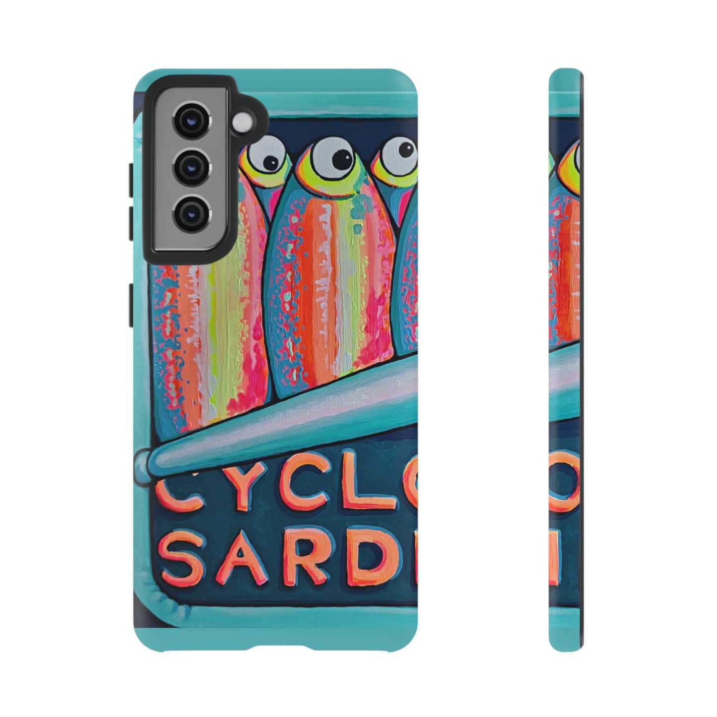 Neon Sardines Tough Phone Case