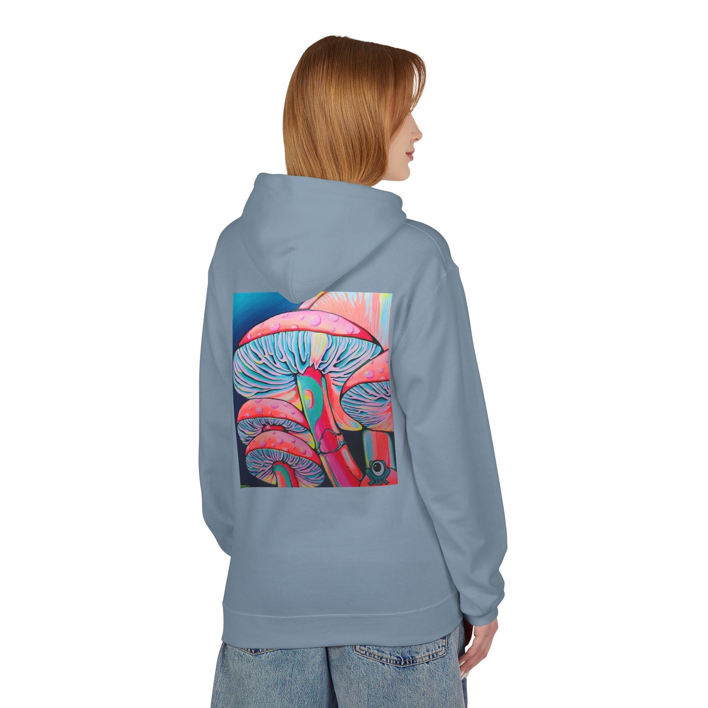 Unisex Trippy Mushrooms Soft Hoodie