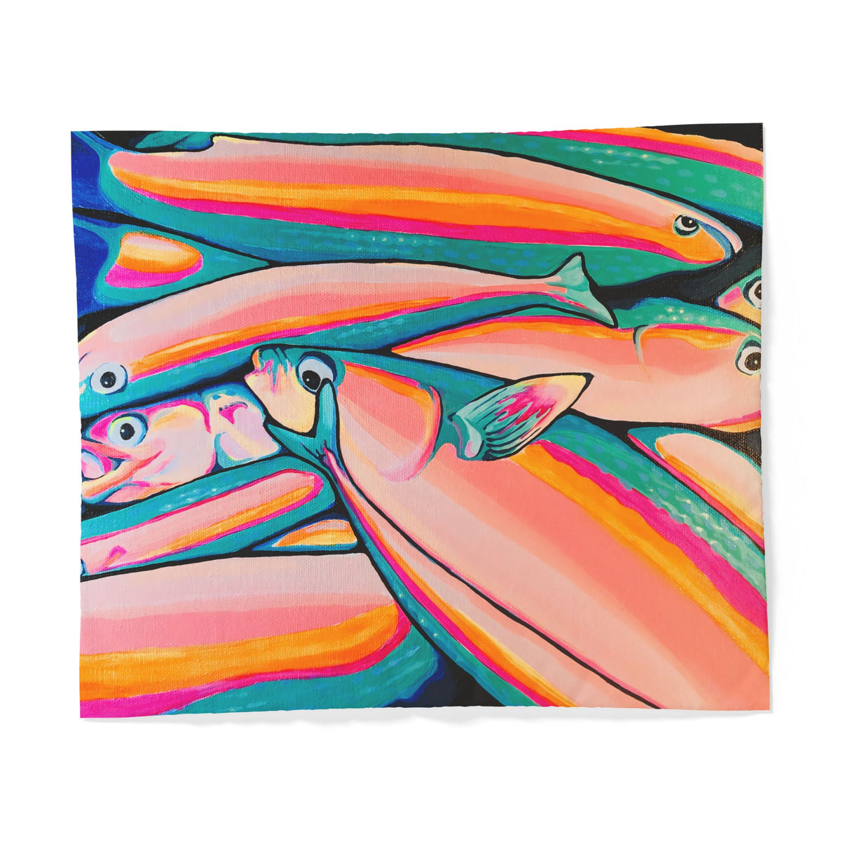 Neon Fish Duvet Cover