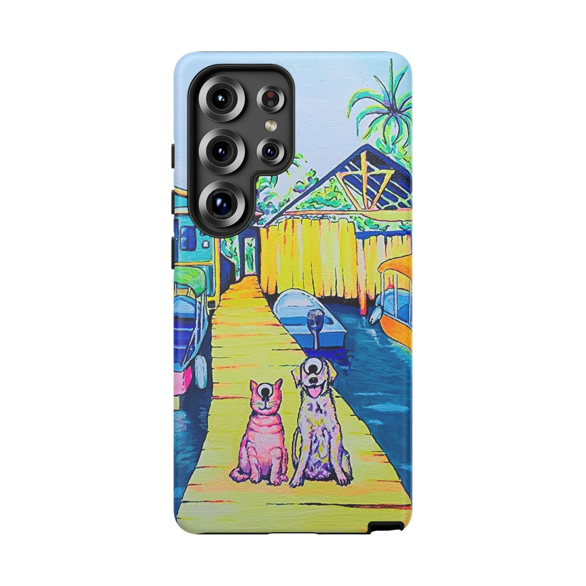 Cyclops Cat and Dog in Bocas Tough Phone Case