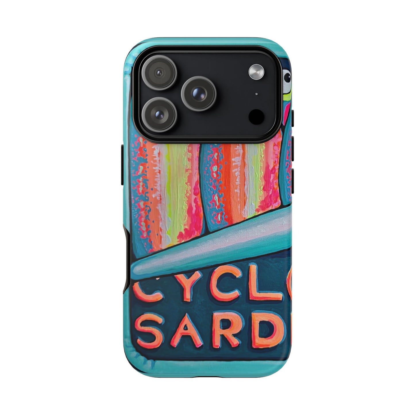 Neon Sardines Tough Phone Case