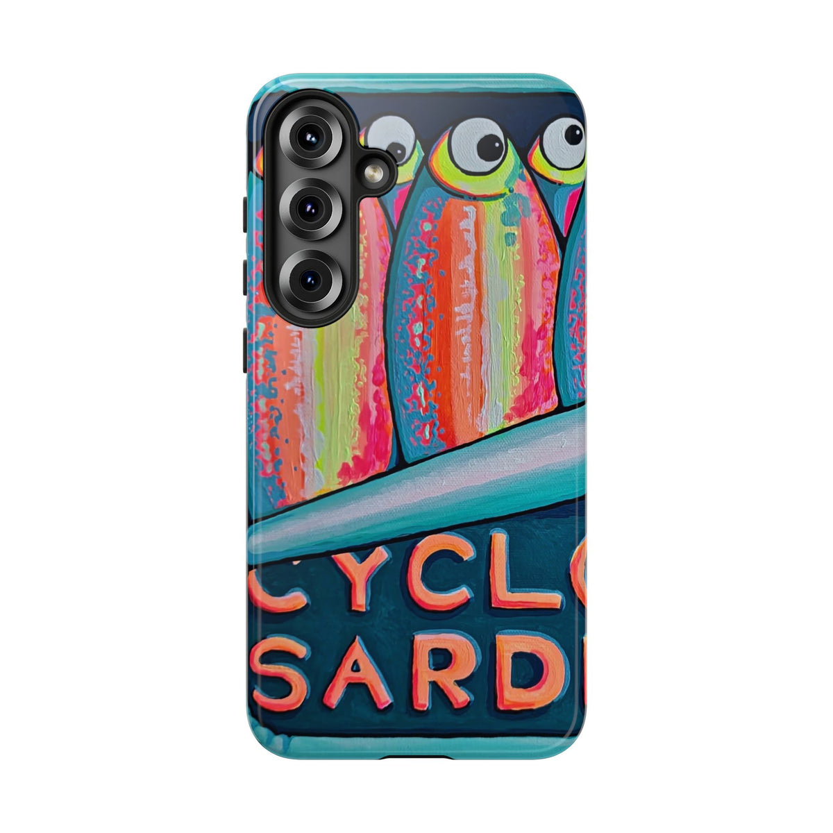 Neon Sardines Tough Phone Case