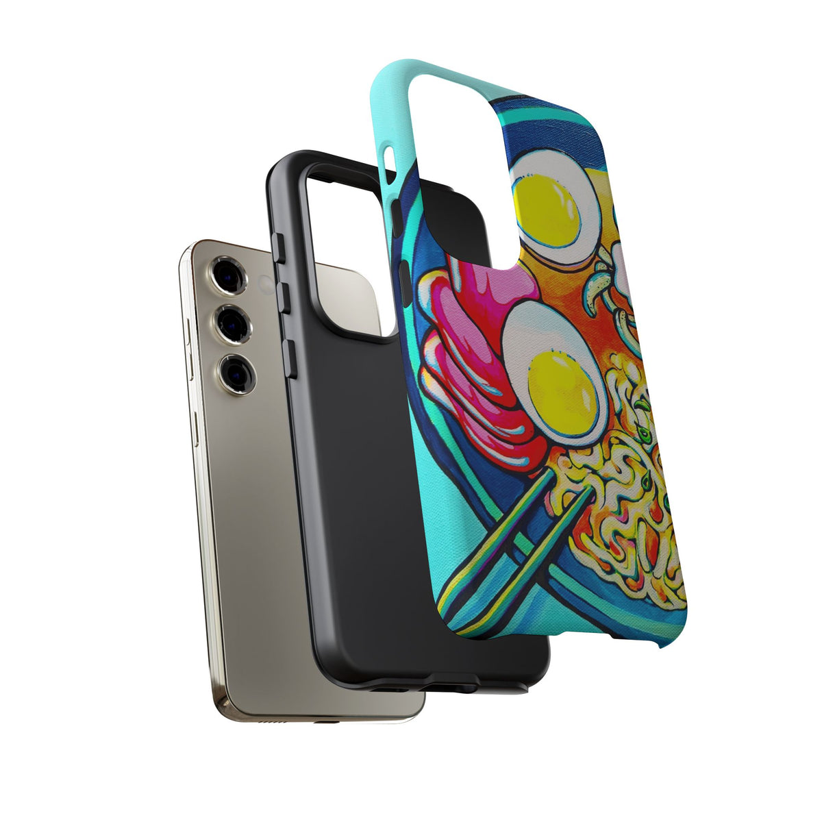 Coque de téléphone résistante Neon Ramen