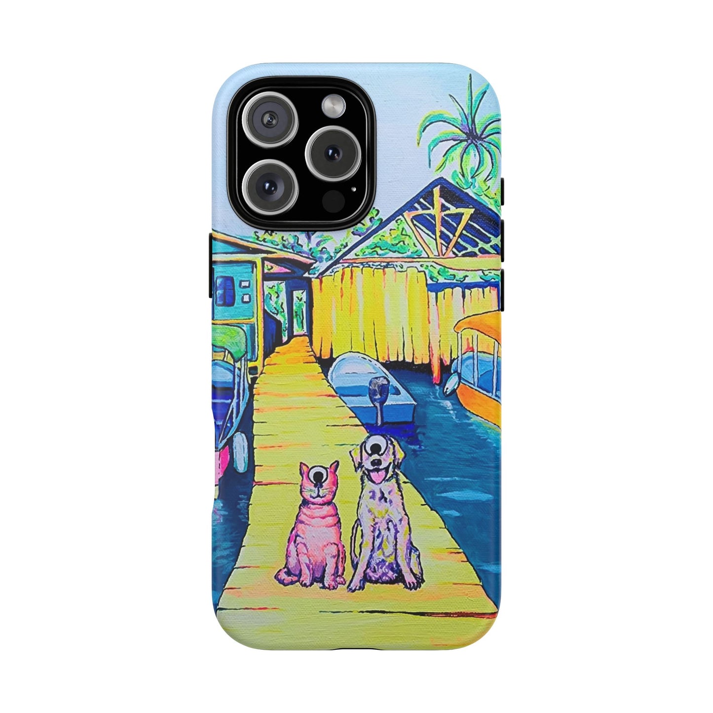 Cyclops Cat and Dog in Bocas Tough Phone Case