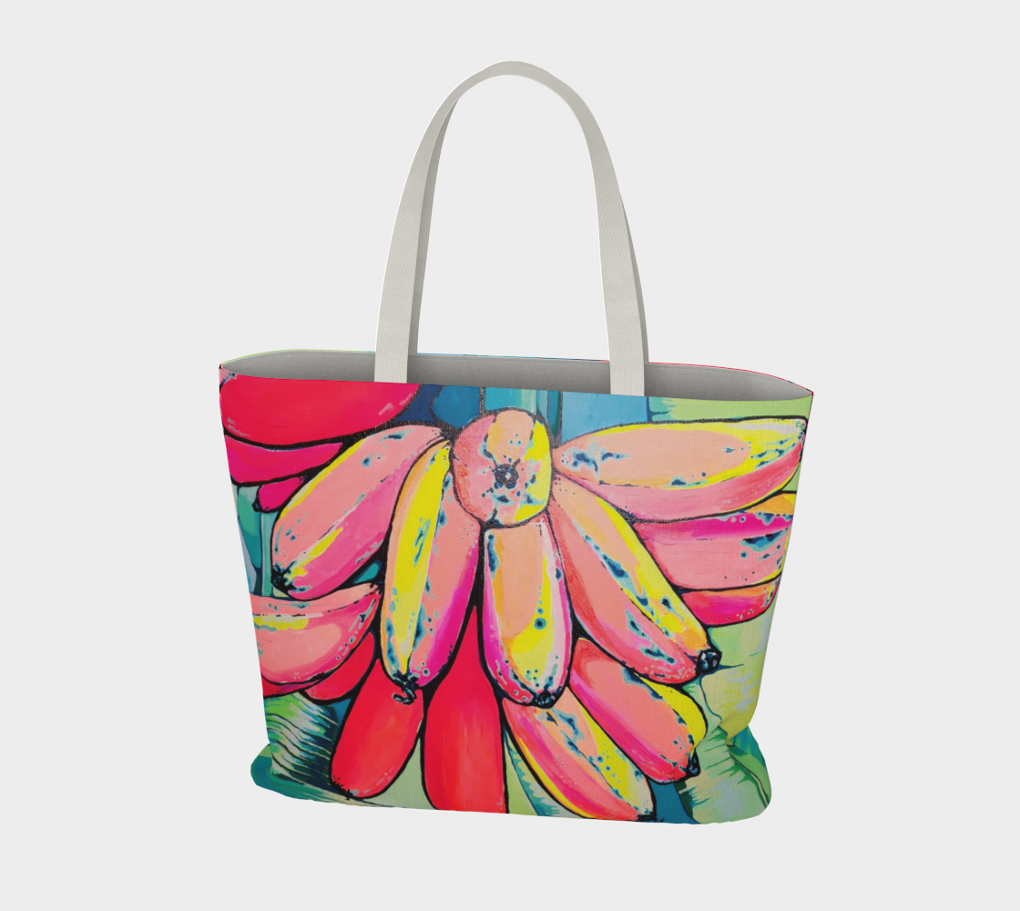 Neon Primitivo Bananas Market Tote