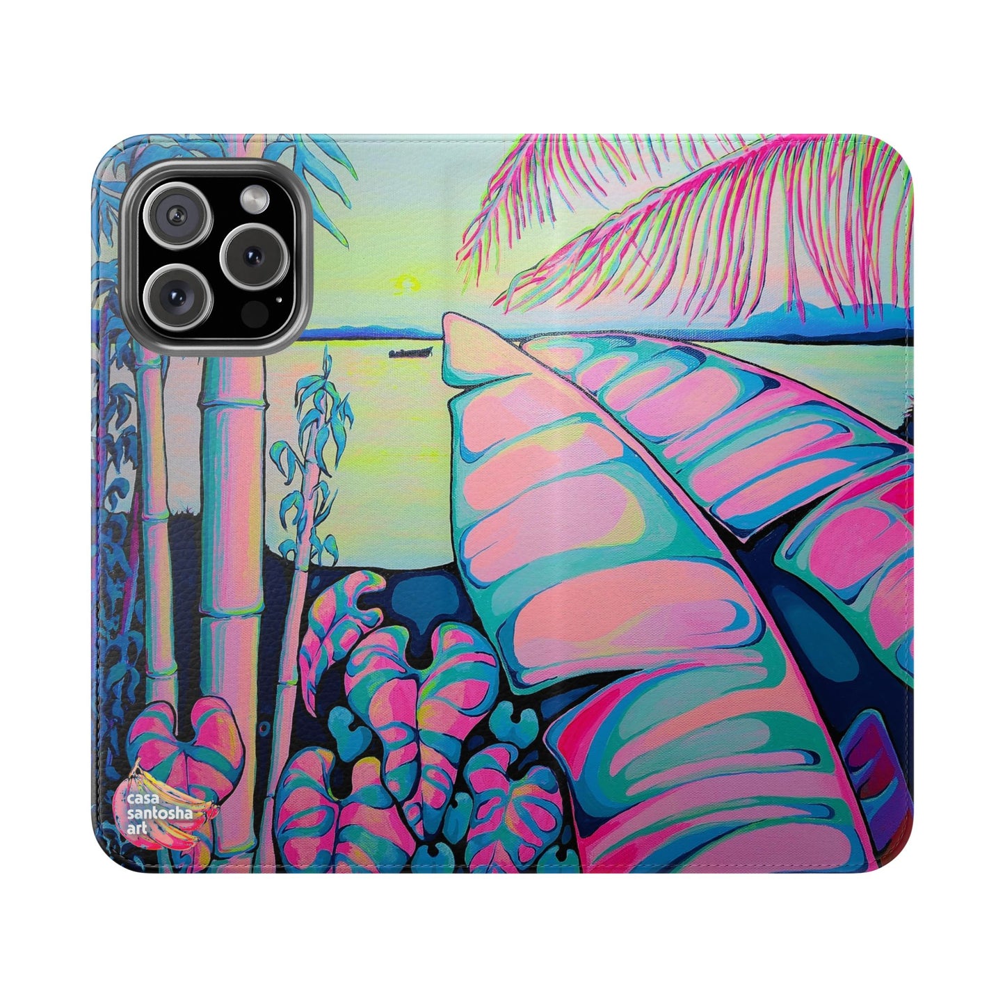 Serenity Bocas Flip Phone Case – Wallet Cover with Card Slots