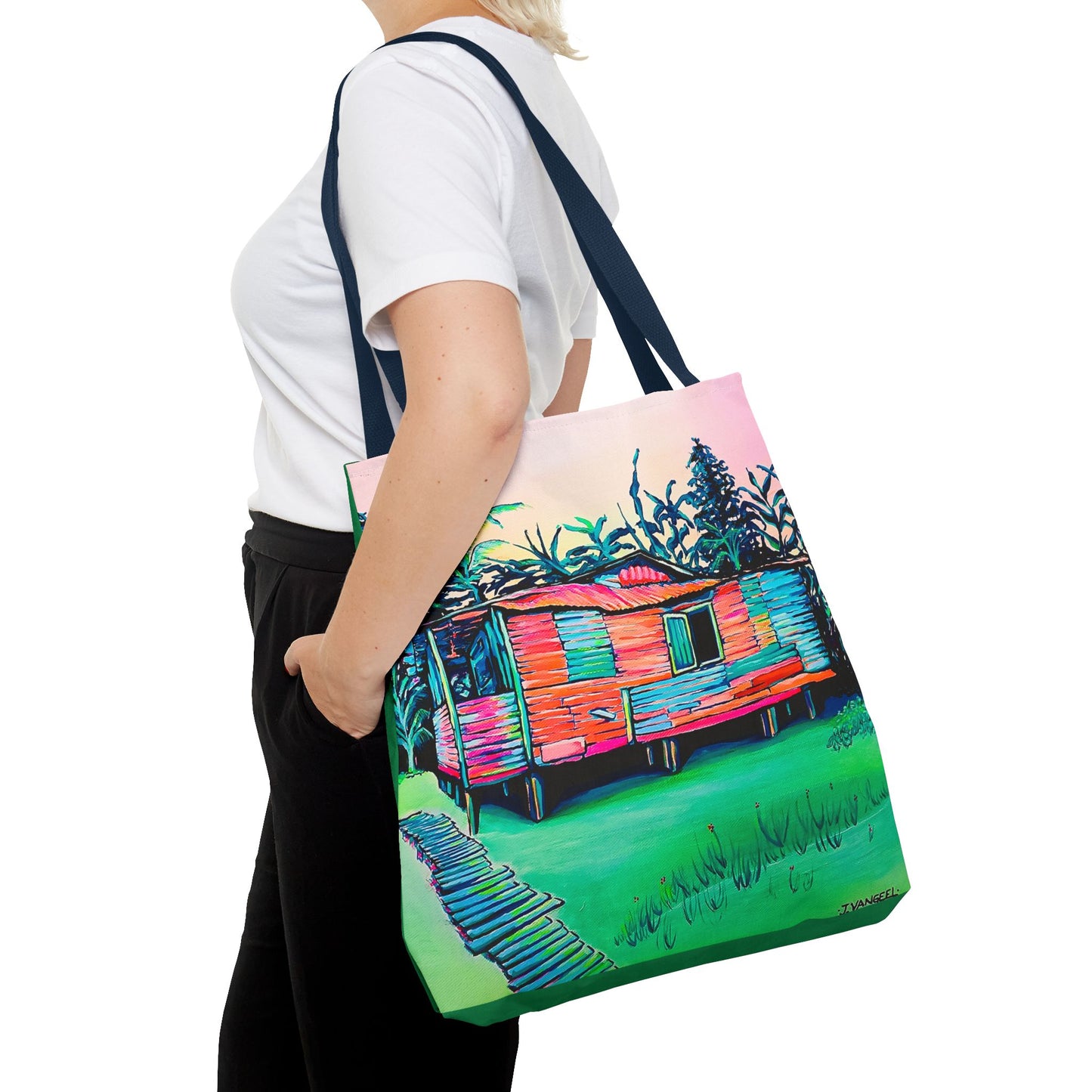 Premium Luis Russell House Bocas Tote Bag, Original Artist Design, Reusable Shopping Tote, Eco-Friendly