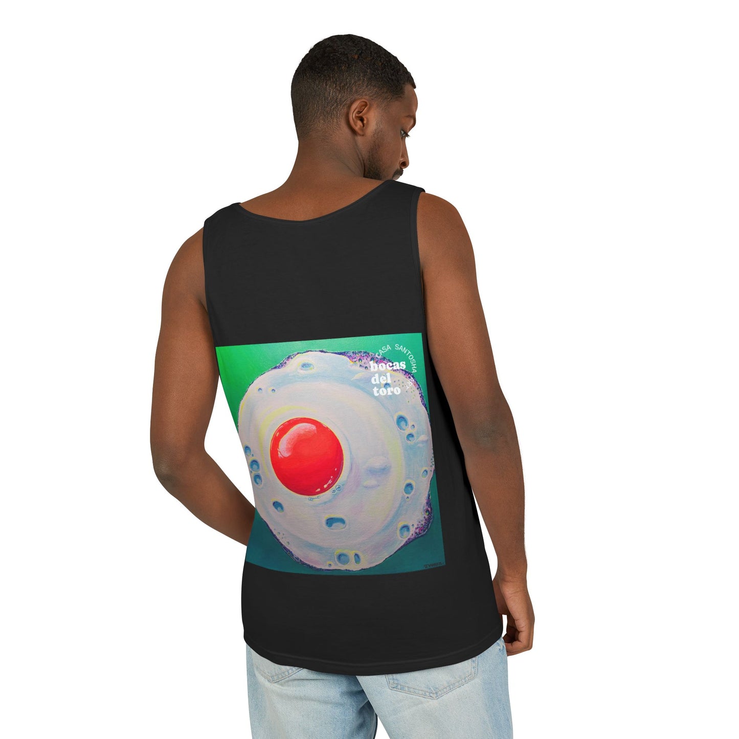 Unisex Neon Fried Egg Tank Top - Perfect for Summer Vibes