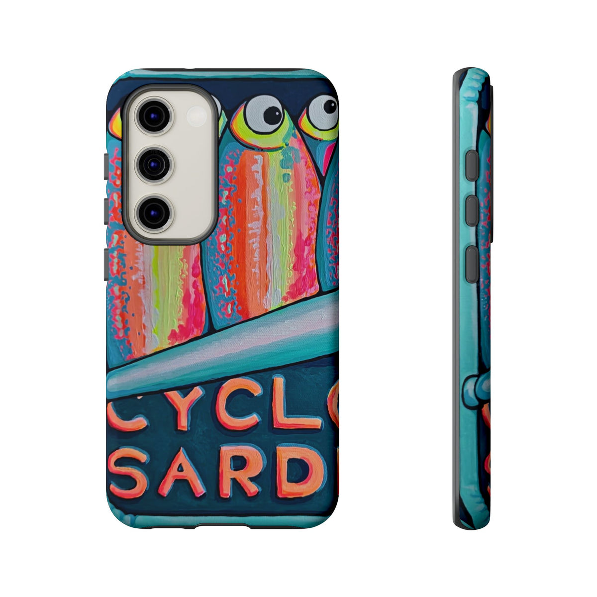 Neon Sardines Tough Phone Case
