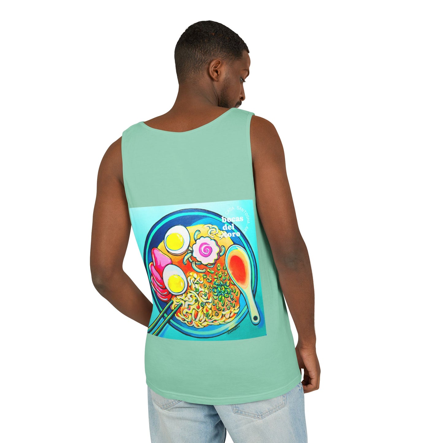 Unisex Neon Ramen Tank Top - Perfect for Summer Vibes