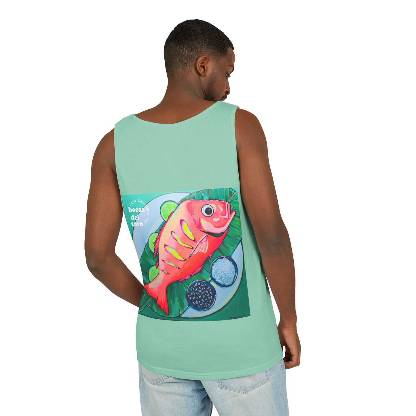 Unisex Neon Fried Fish Tank Top - Perfect for Summer Vibes