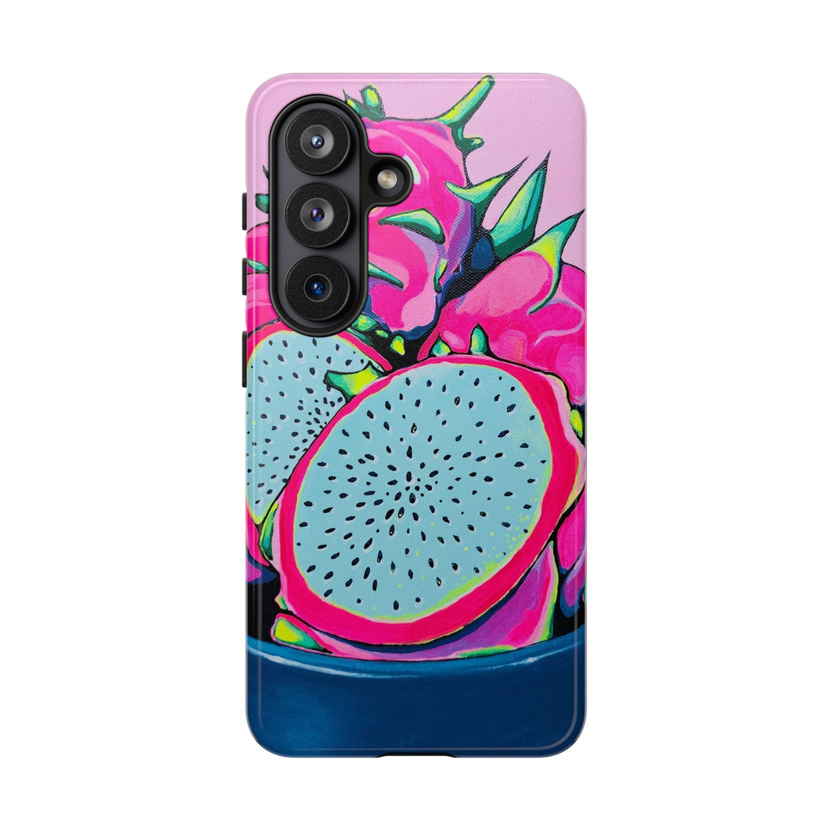 Coque de téléphone résistante Pitaya Rose Néon