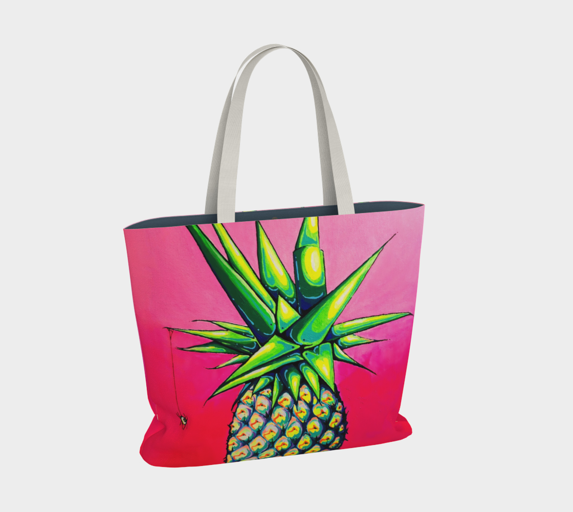 Neon Pineapple Market Tote