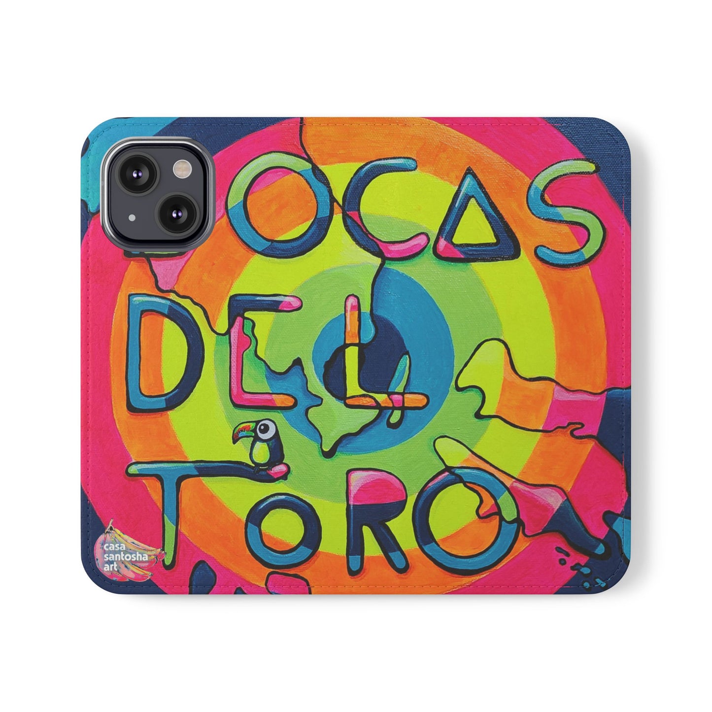 Bocas Del Toro Islands Flip Phone Case – Wallet Cover with Card Slots