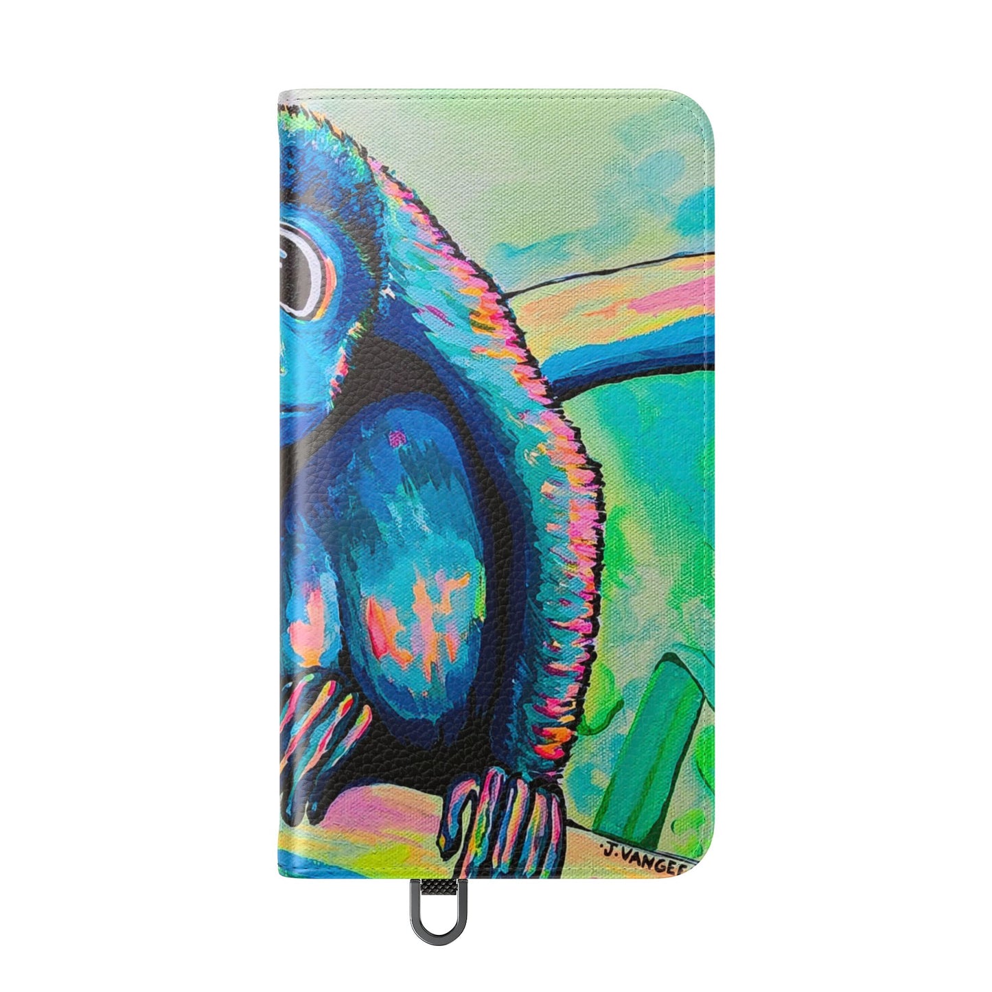 Cyclops Monkey Flip Phone Case – Wallet Cover with Card Slots