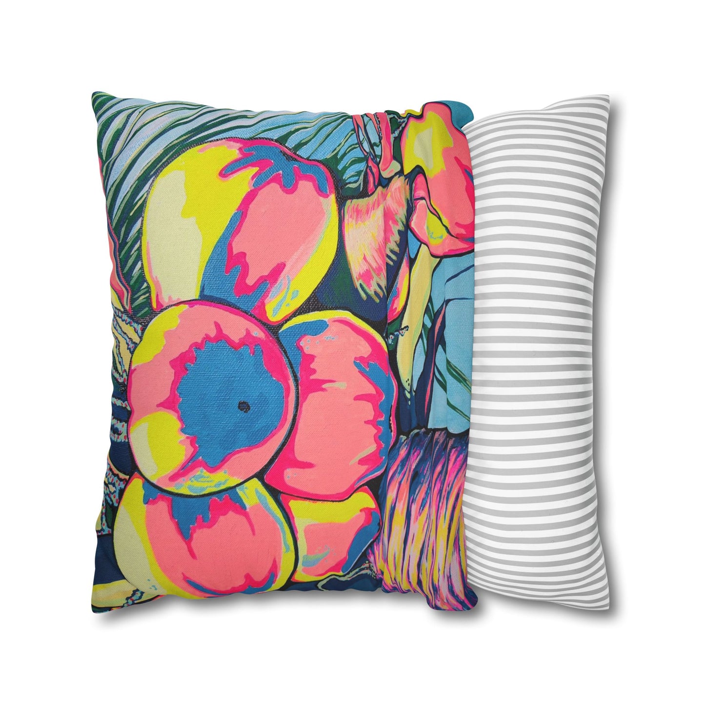 Neon Coconuts Pillowcase for Throw Pillow, Cover Only