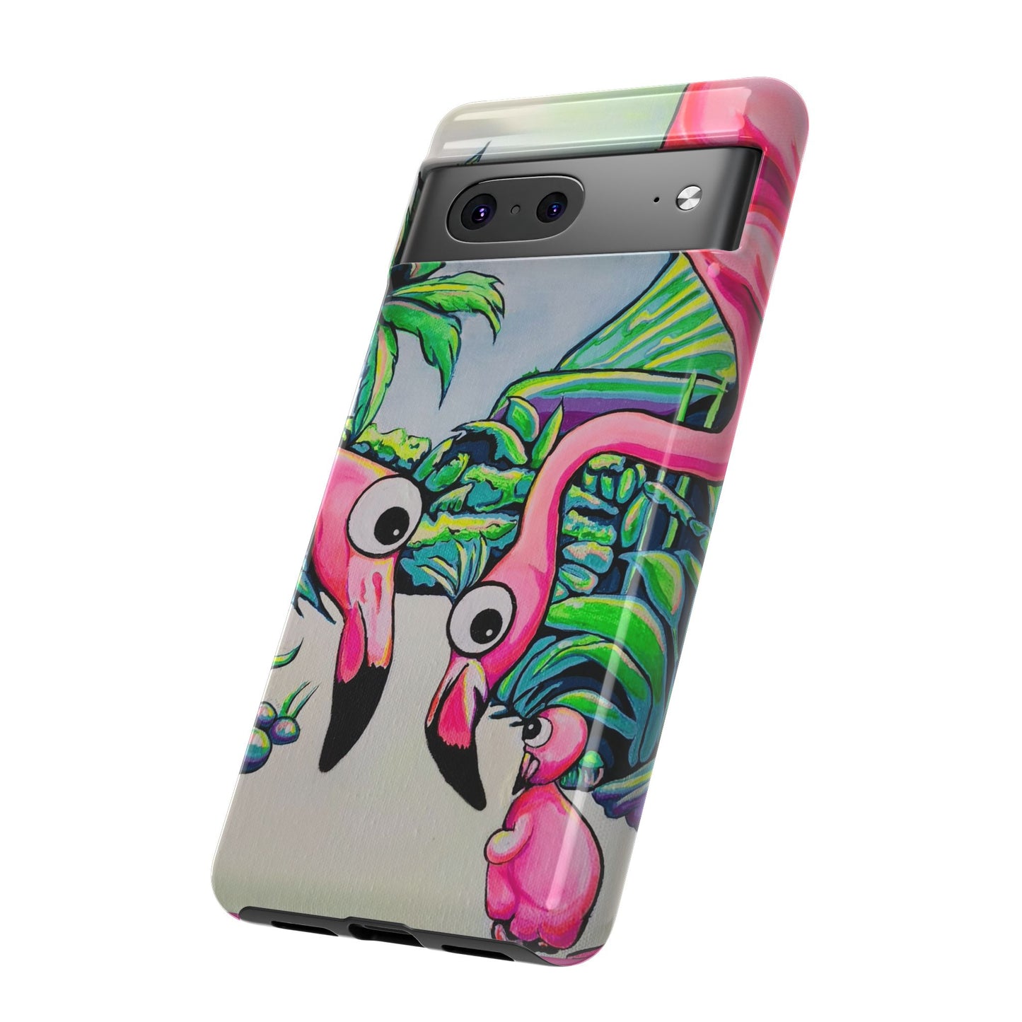 Cyclops Flamingo Family Tough Phone Case