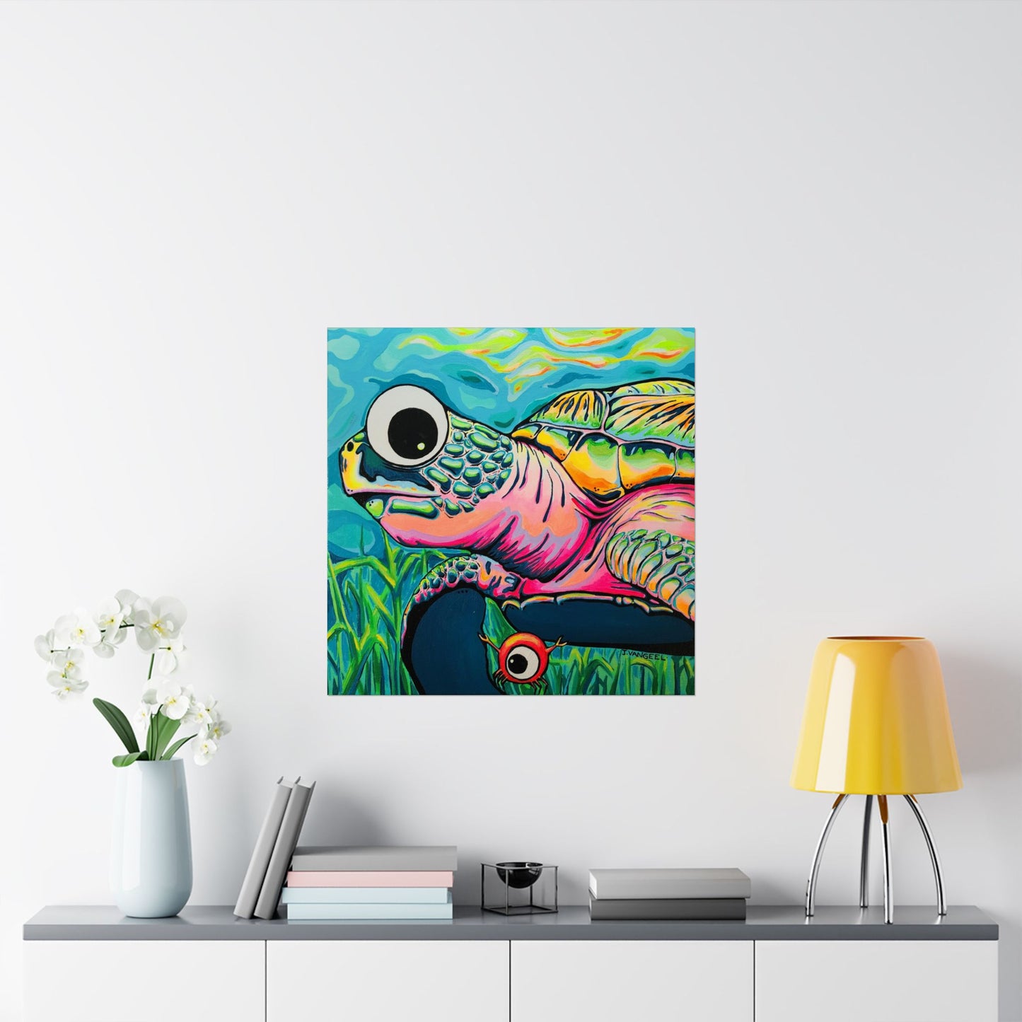 Cyclops Turtle Giclée Art Poster